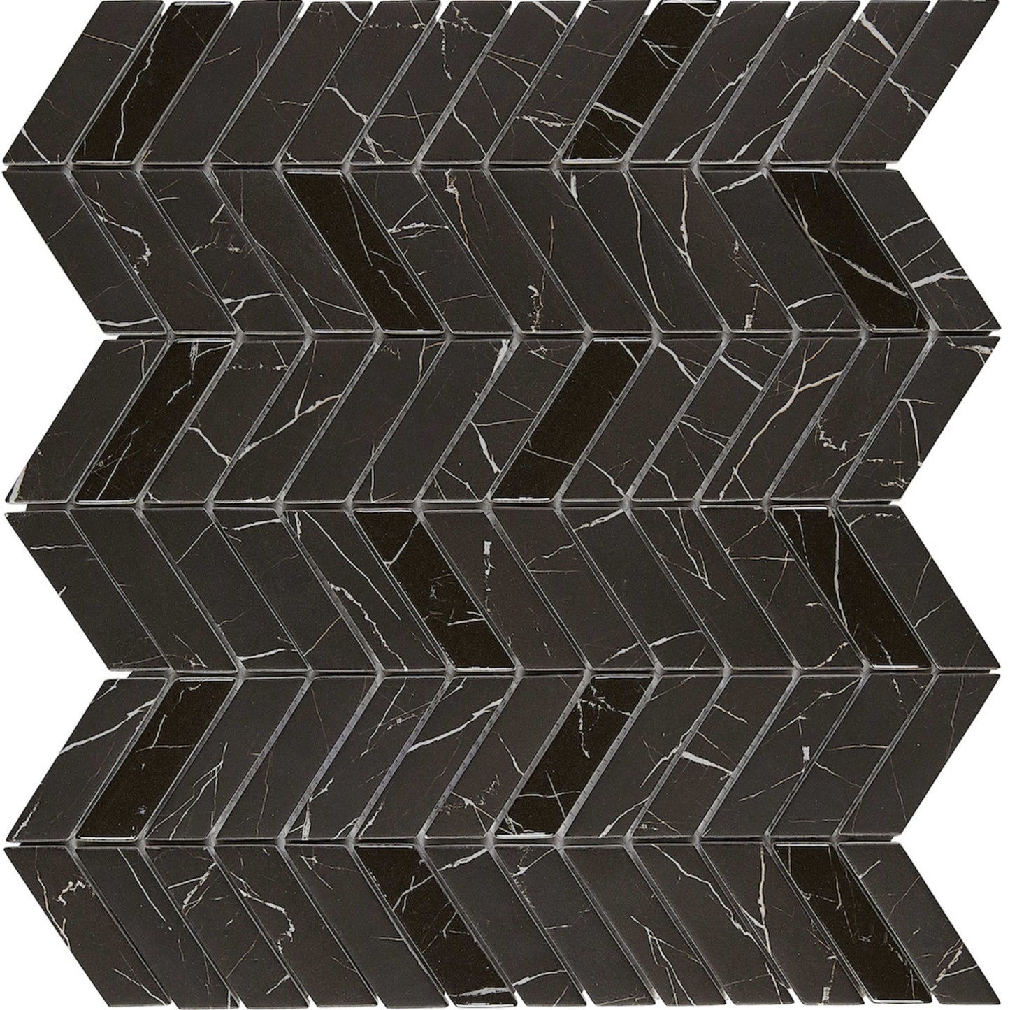 Leaside in Shade Chevron Glass Tile