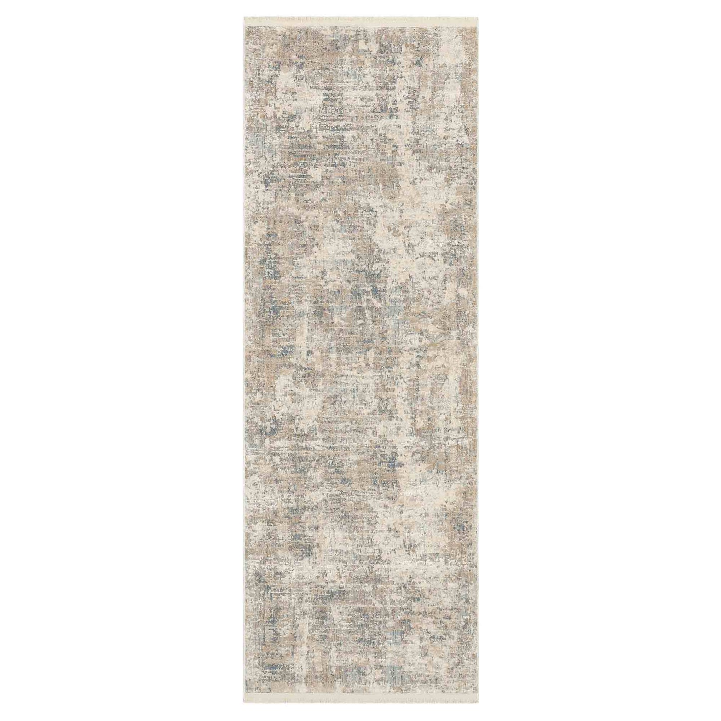 Velleta Cream Beige in Cream Beige 2'7"x7'3" Area Rugs