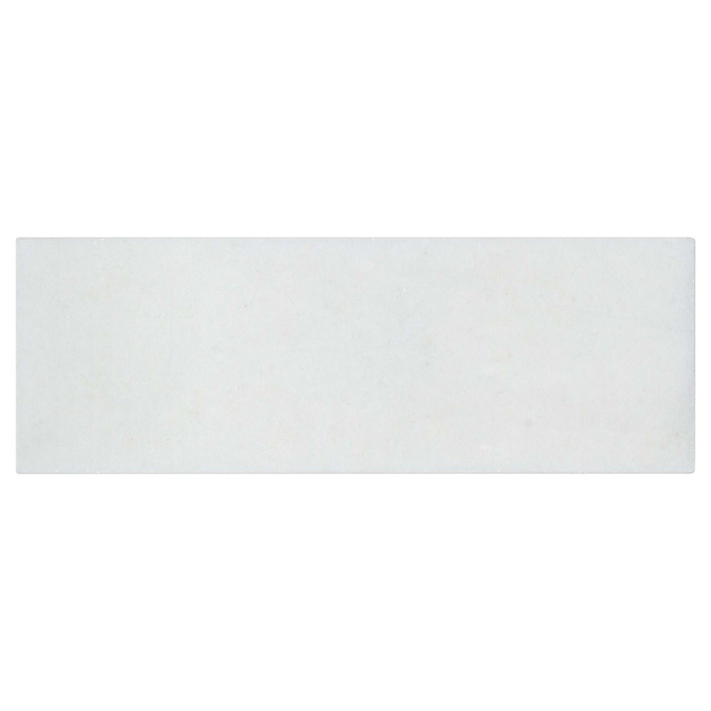 The Finish Line in Regency White 3x9 Natural Stone