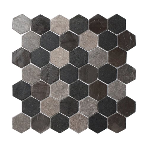 Hexagon Tile in Mountain Mix - Sealed