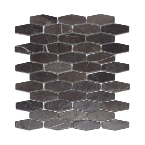 Honeycomb Tile in Dark Grey - Sealed