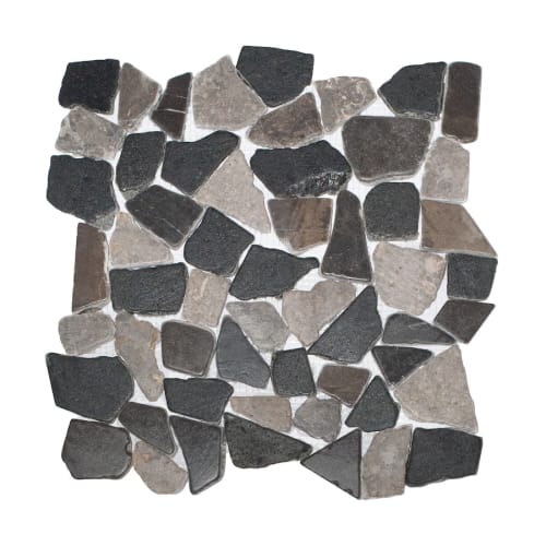 Mosaic Tile in Mountain Mix - Sealed