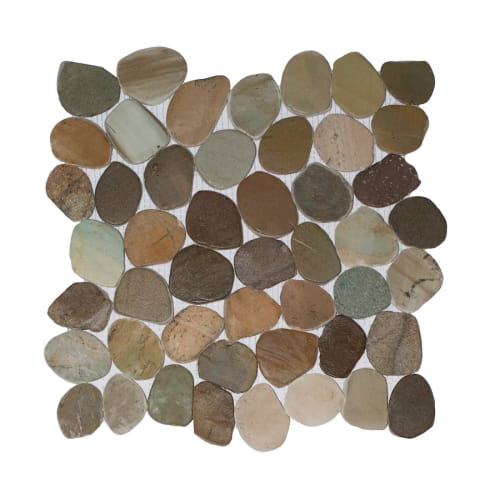 Wave Tile in Golden - Natural