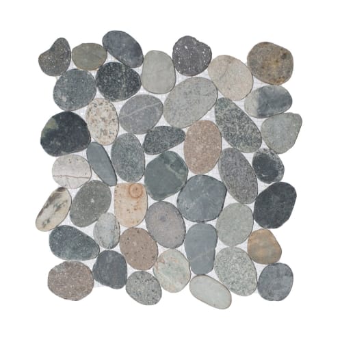 Wave Tile in Borneo Mix - Natural