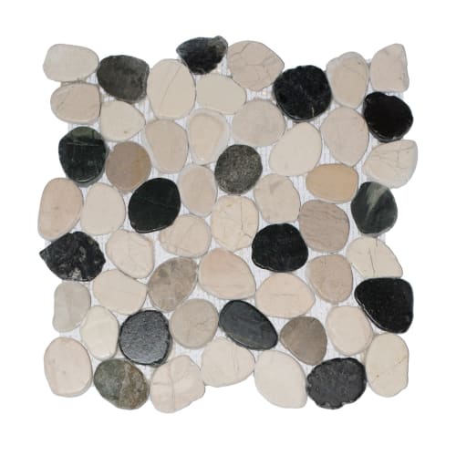 Wave Tile in Seaside Mix - Natural