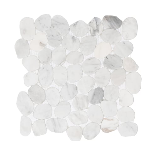Wave Tile in Carrara - Natural