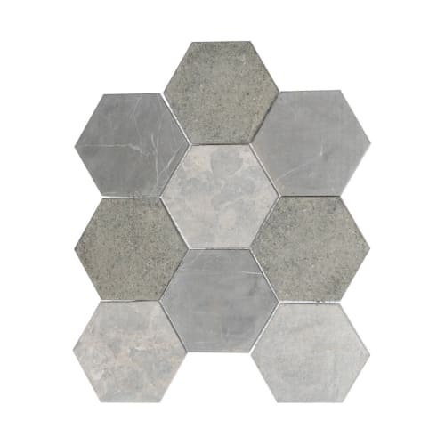 XL Hexagon Tile in Mountain Mix - Natural