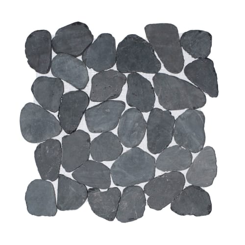 XL Wave Tile in Midnight - Natural