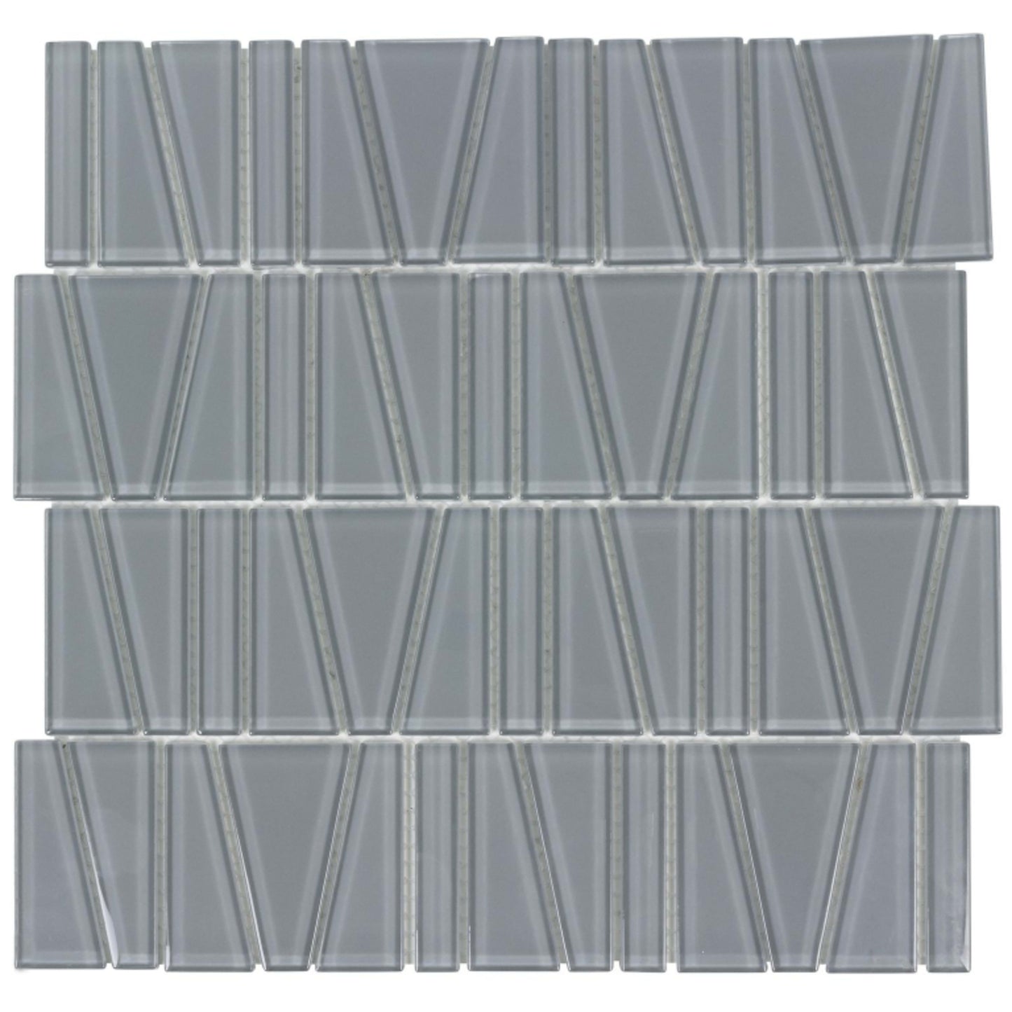 Splash in Fringe Shark Gray Glass Tile
