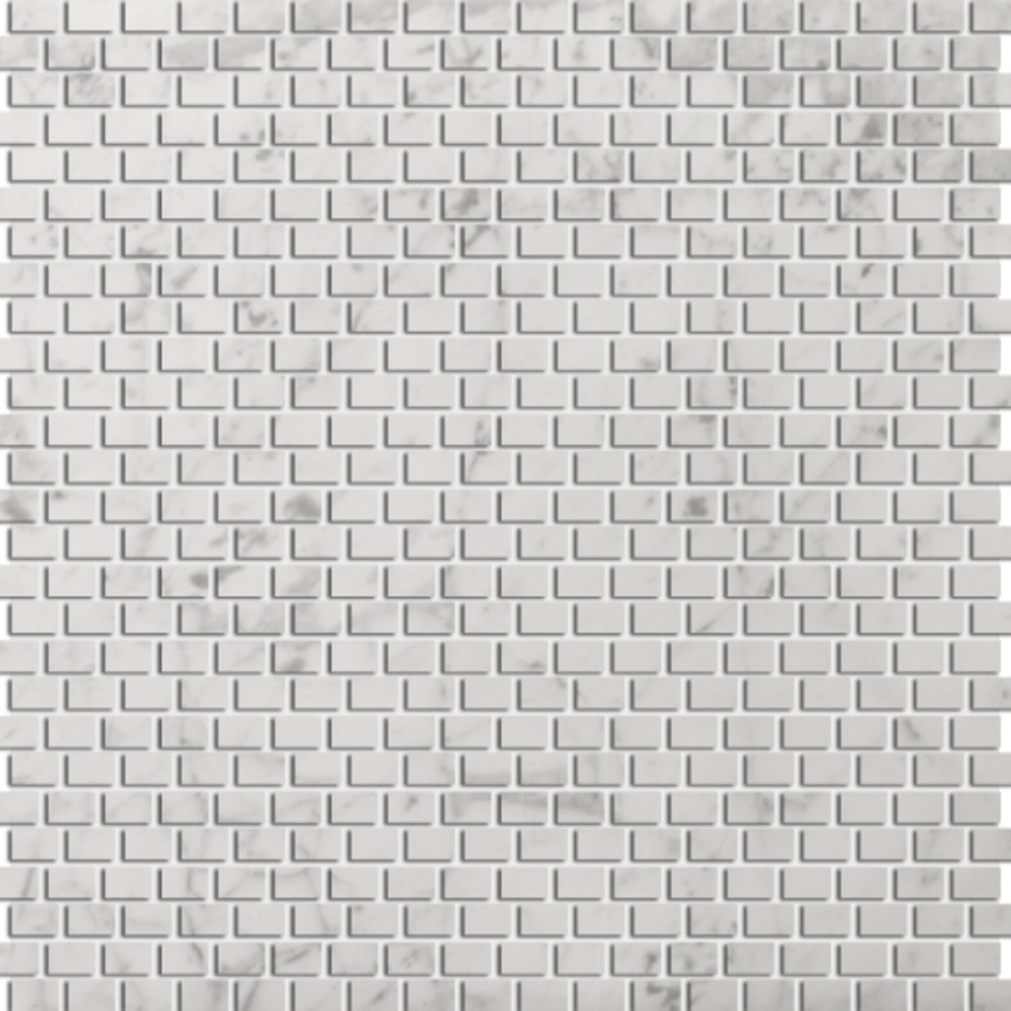 Marble Bianco Gioia Collection in 12" X 12" Mosaic Mesh Honed Natural Stone