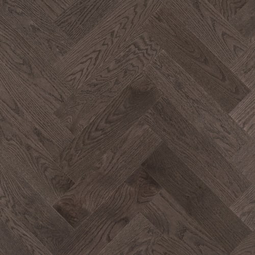 Admiration Engineered - Red Oak in Charcoal - 5" Herringbone Smooth
