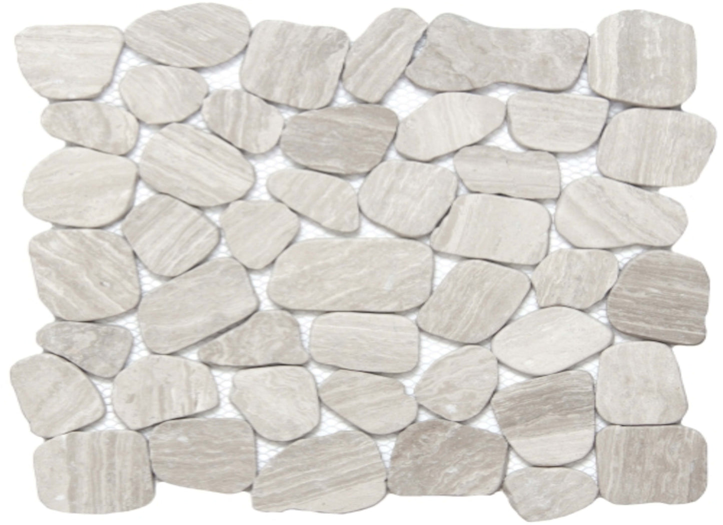 Cultura in Cream 12" X 12" Pebble On Mesh