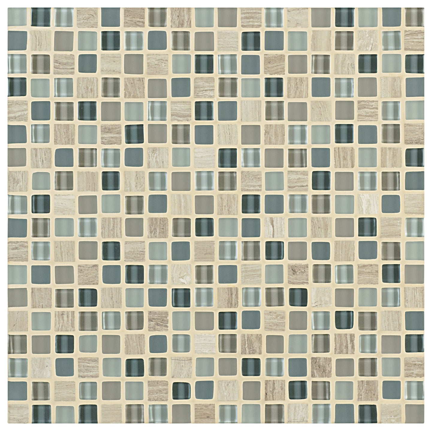 Ebb and Flow in Sand And Surf .5"x.5" Glass Tile