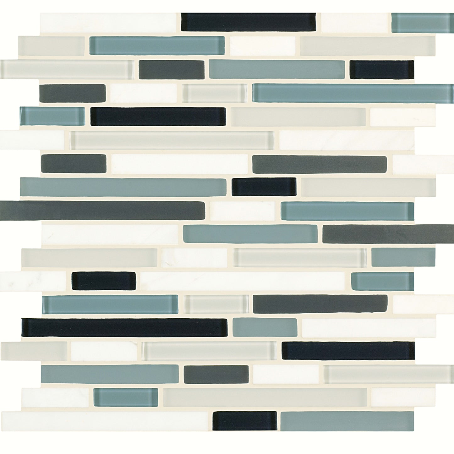 Ebb and Flow in Wind And Rain Linear Mix Glass Tile