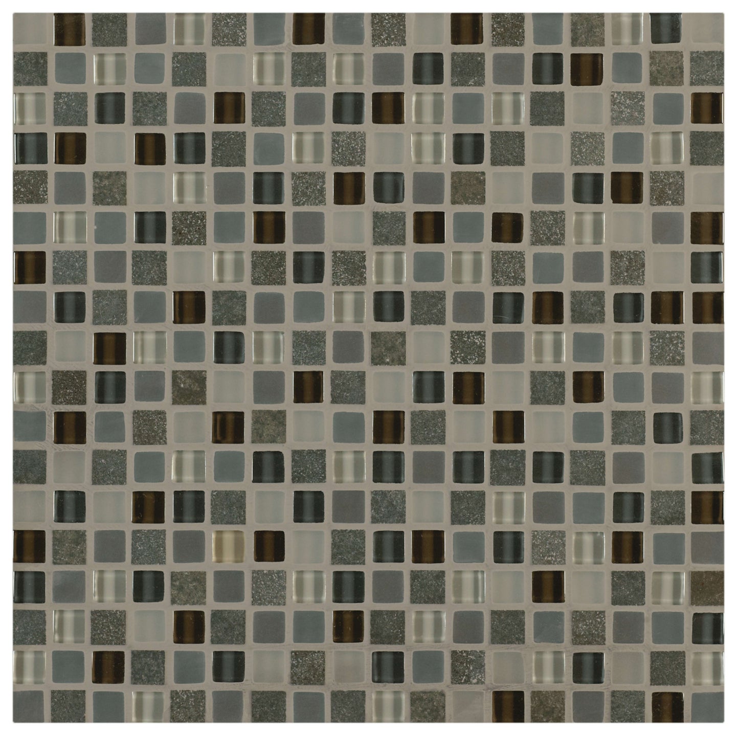 Ebb and Flow in Dusk And Dawn .5"x.5" Glass Tile