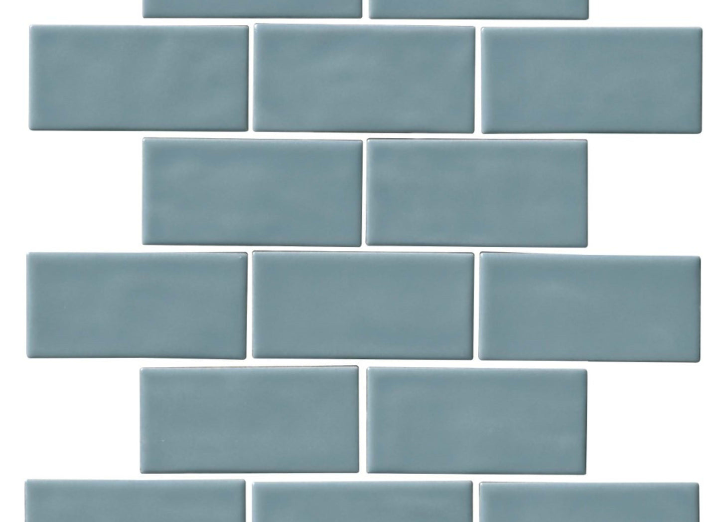 Regina in Light Blue Mosaic Brick-Joint