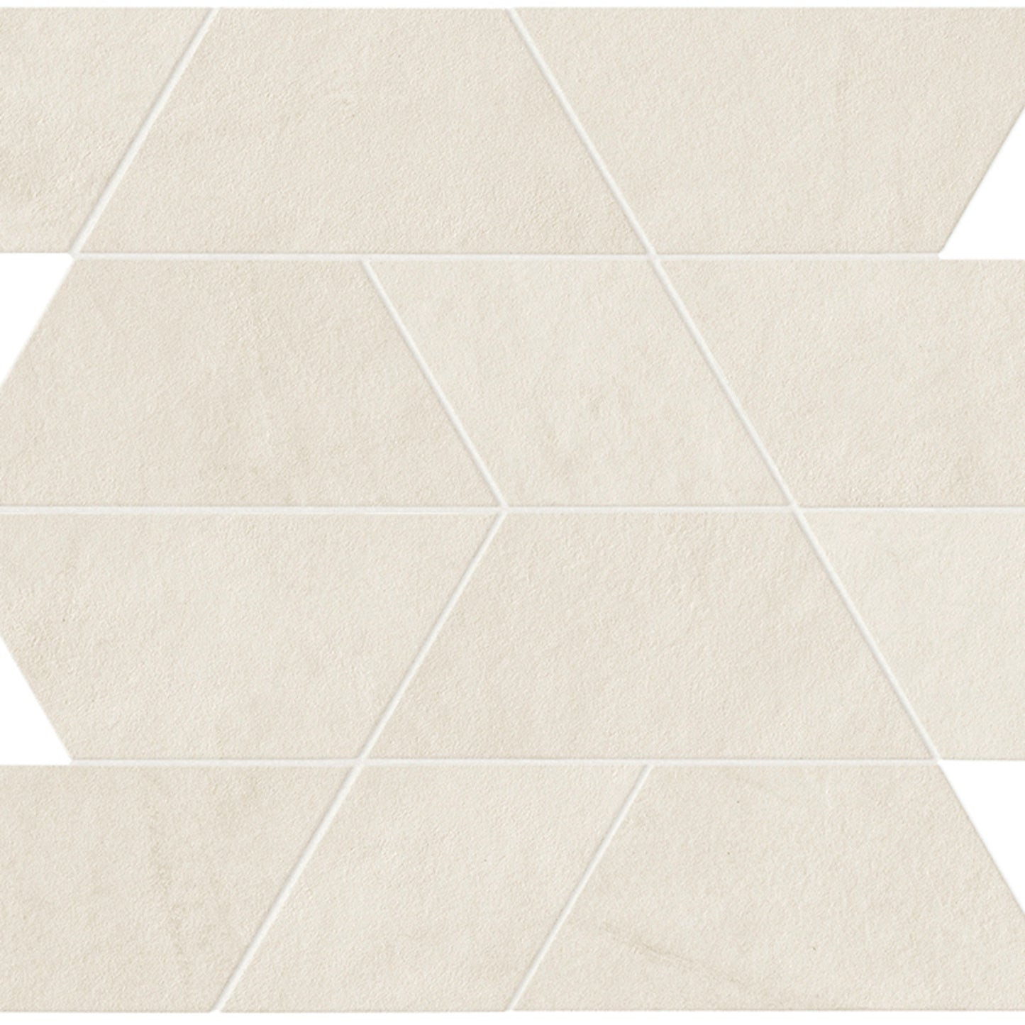 Spectrum in White Mosaic 14x12 Matte Tile