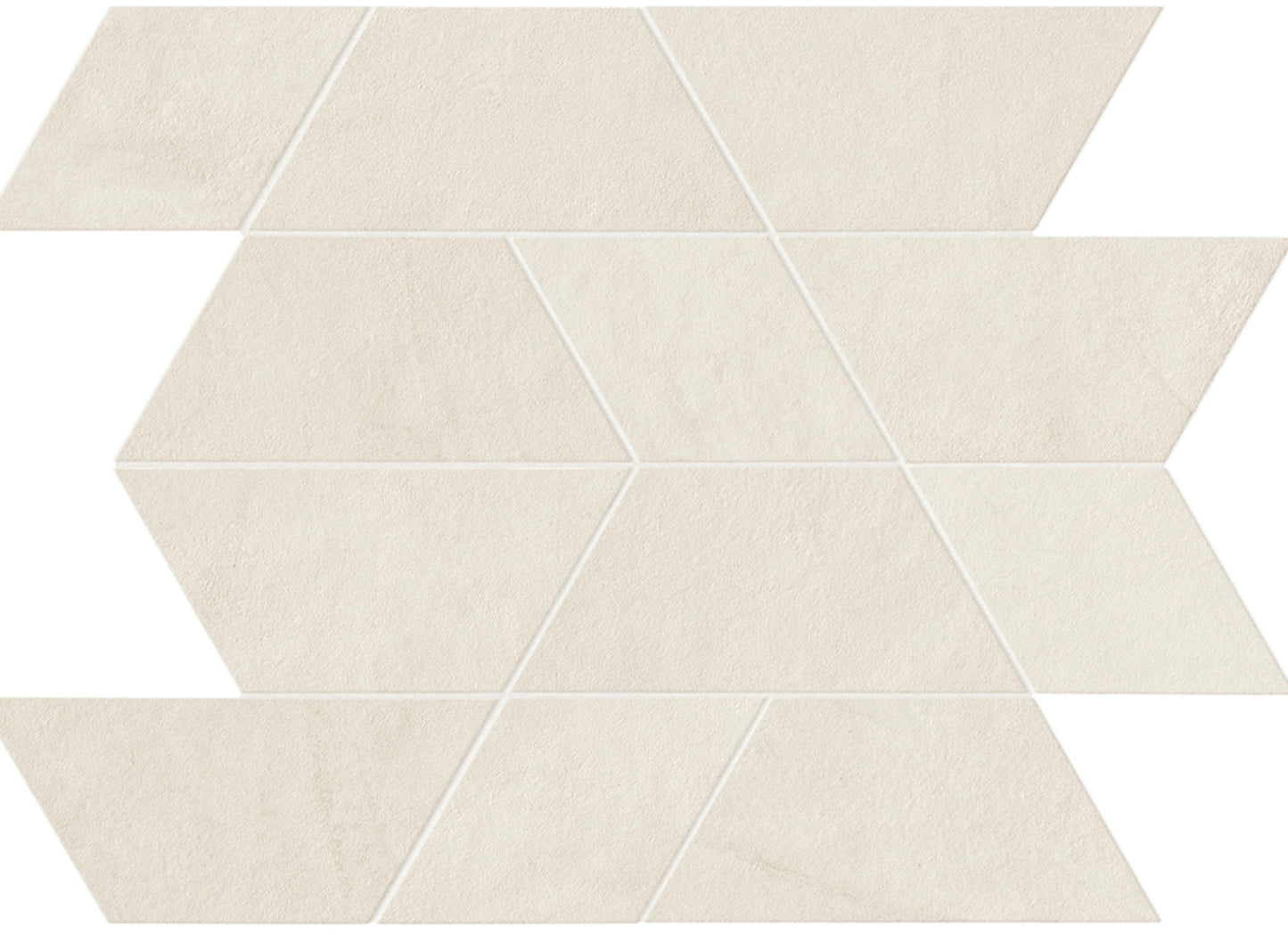 Spectrum in White Mosaic 14x12 Matte