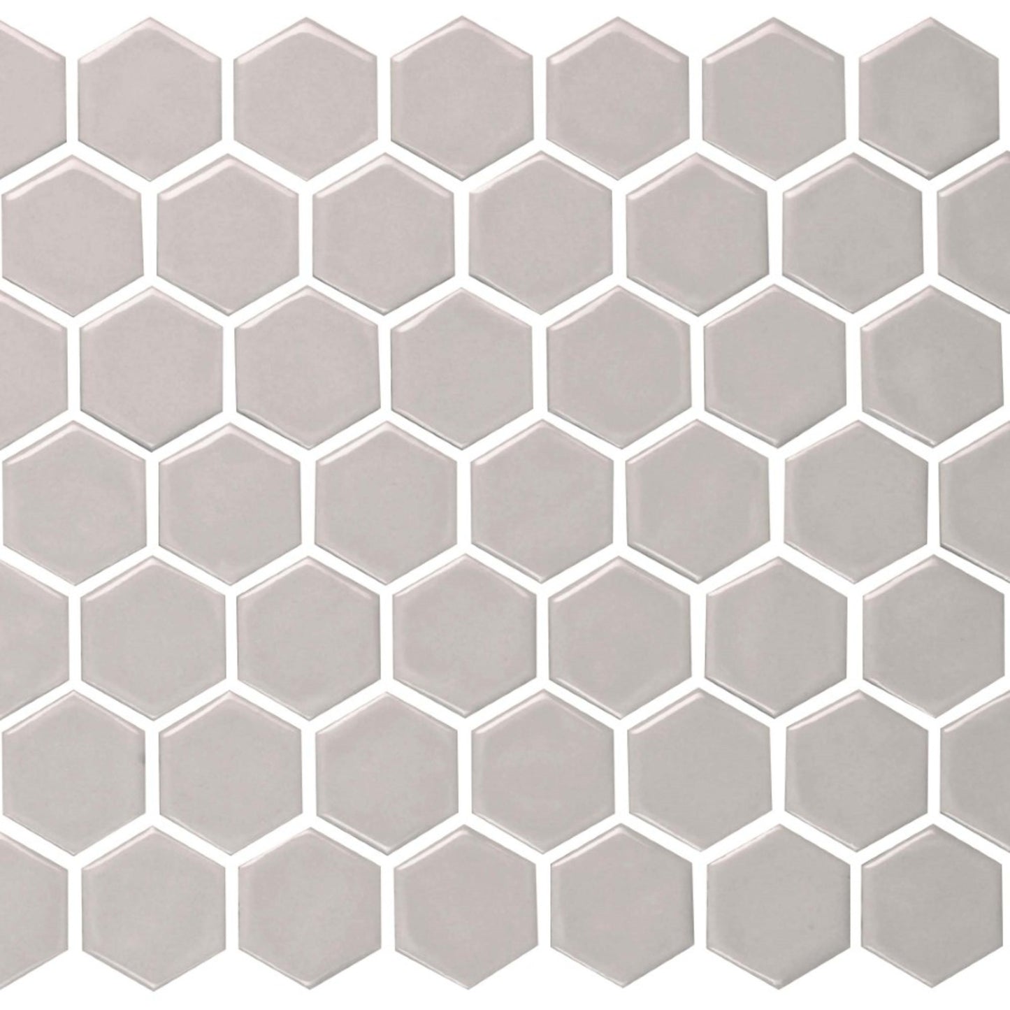 Regina in Light Gray Mosaic Hexagon Tile