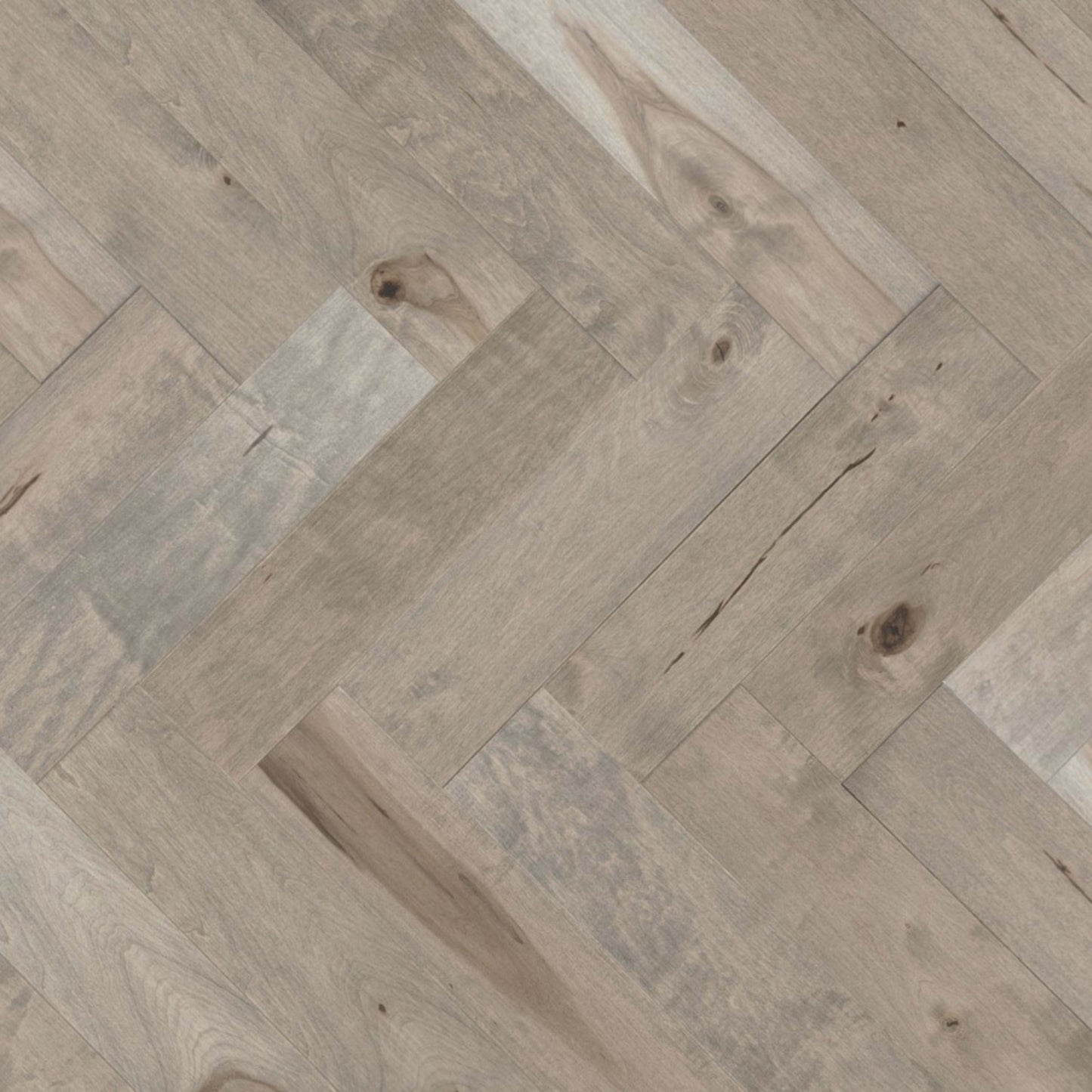 Sweet Memories Engineered - Maple Duramatt in Gelato - 5" Herringbone Smooth Hardwood