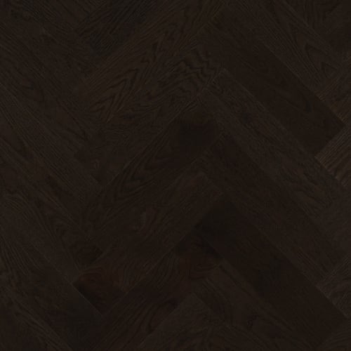Admiration Engineered - Red Oak in Graphite - 5" Herringbone Smooth