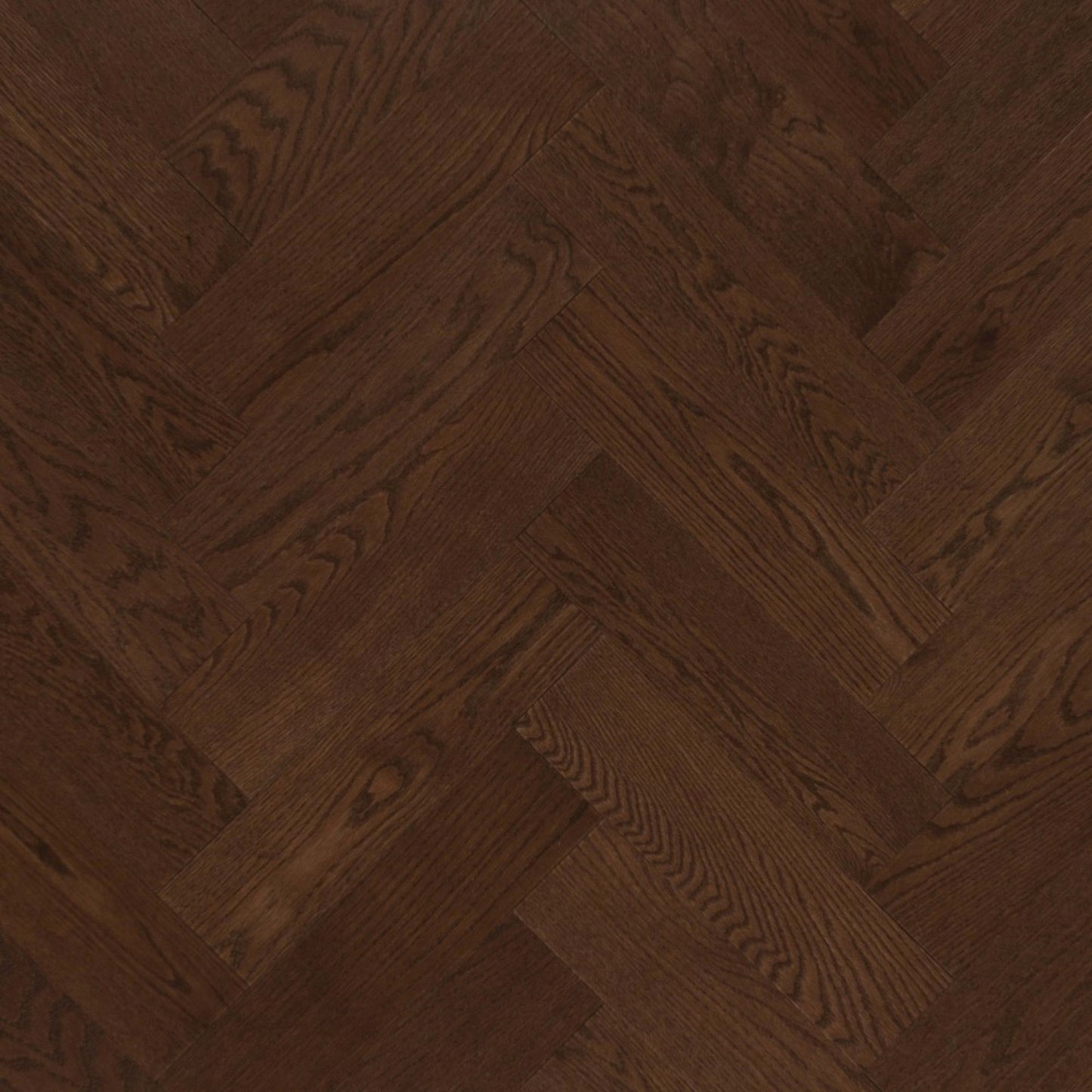 Admiration Engineered - Red Oak in Havana - 5" Herringbone Smooth Hardwood