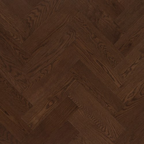 Admiration Engineered - Red Oak in Havana - 5" Herringbone Smooth