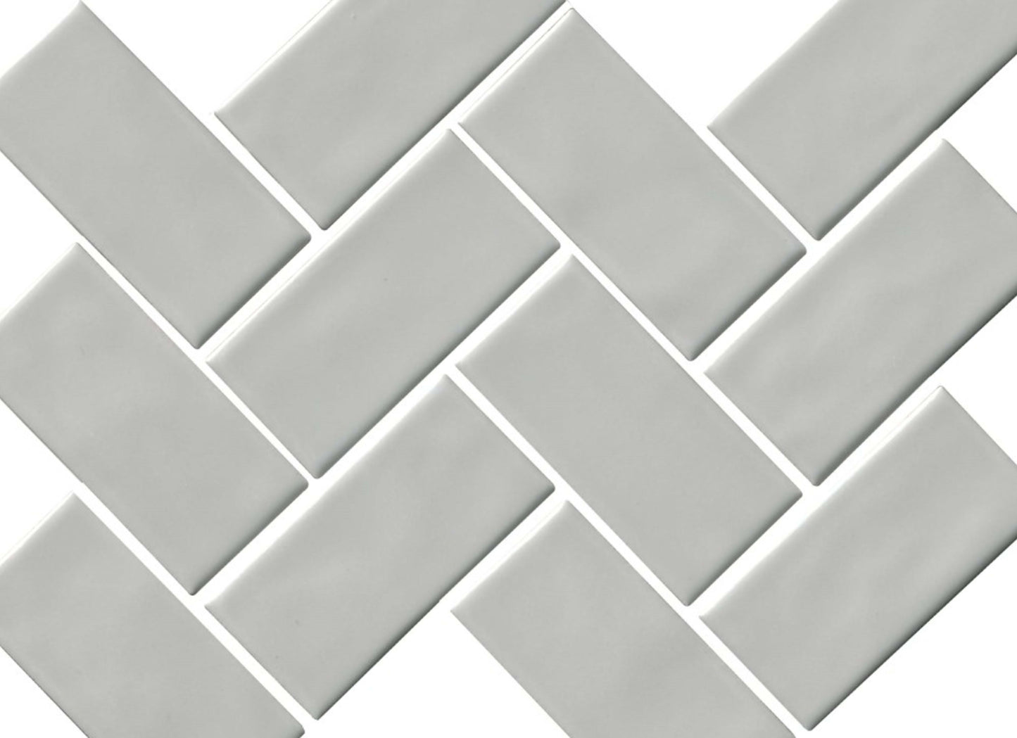 Regina in Light Gray Mosaic Herringbone