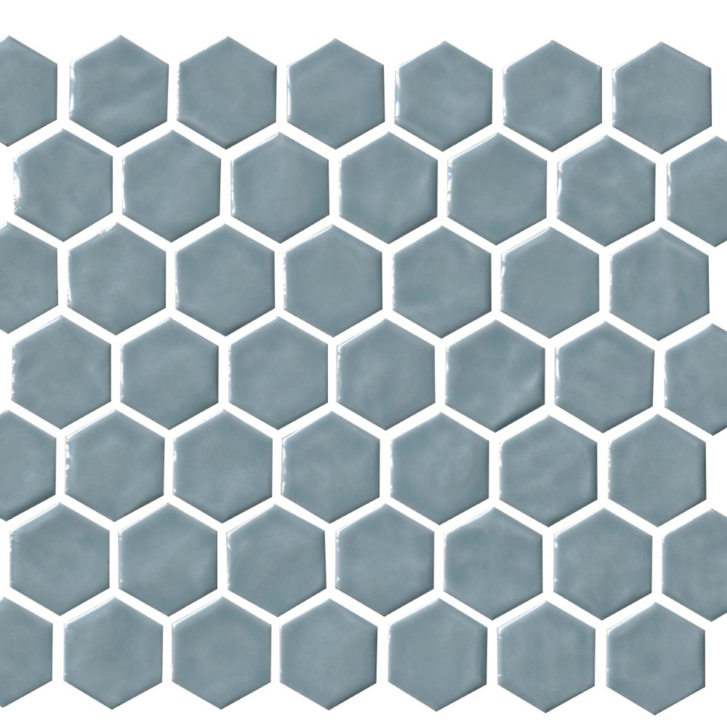 Regina in Light Blue Mosaic Hexagon Tile
