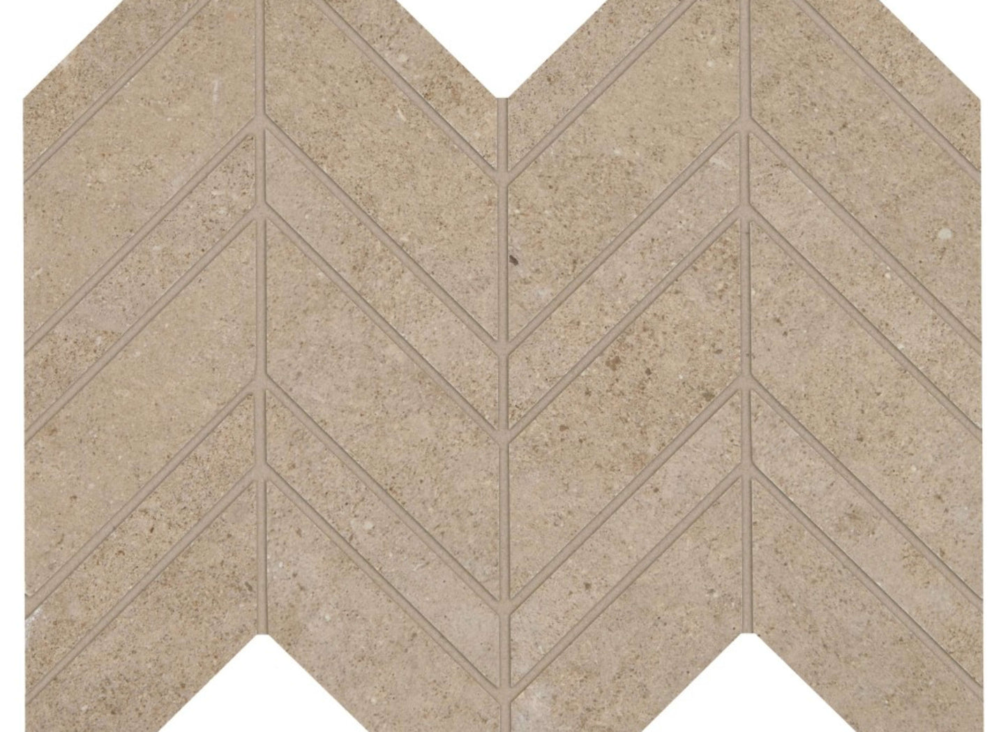 Gallery in Beige Mosaic Chevron
