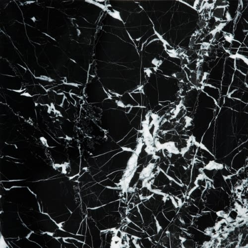 Marble in Black & White 12" X 12"