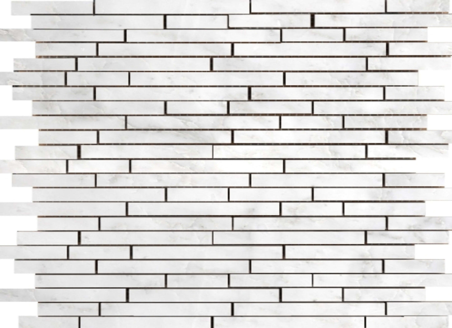 Marble Winter Frost in Winter Frost Linear Mosaic - Mesh Mosaic