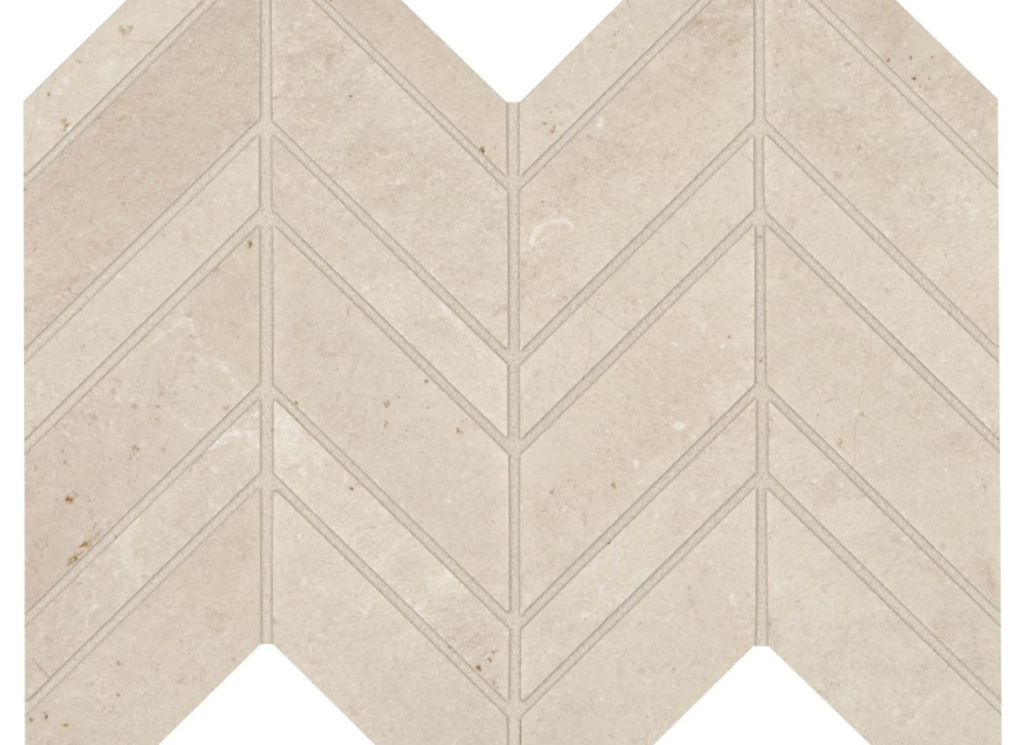 Gallery in White Mosaic Chevron