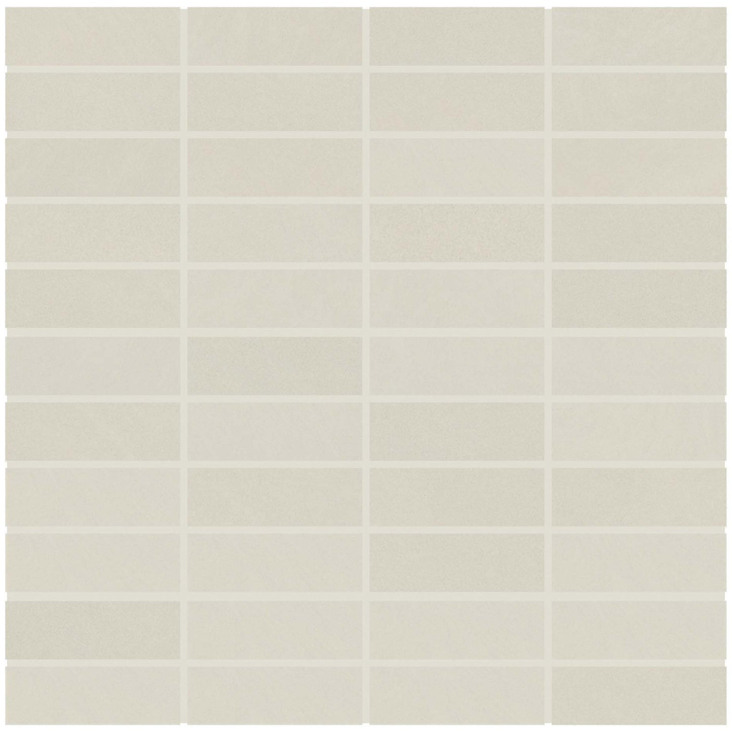 Rift in White Mosaic Stacked Tile