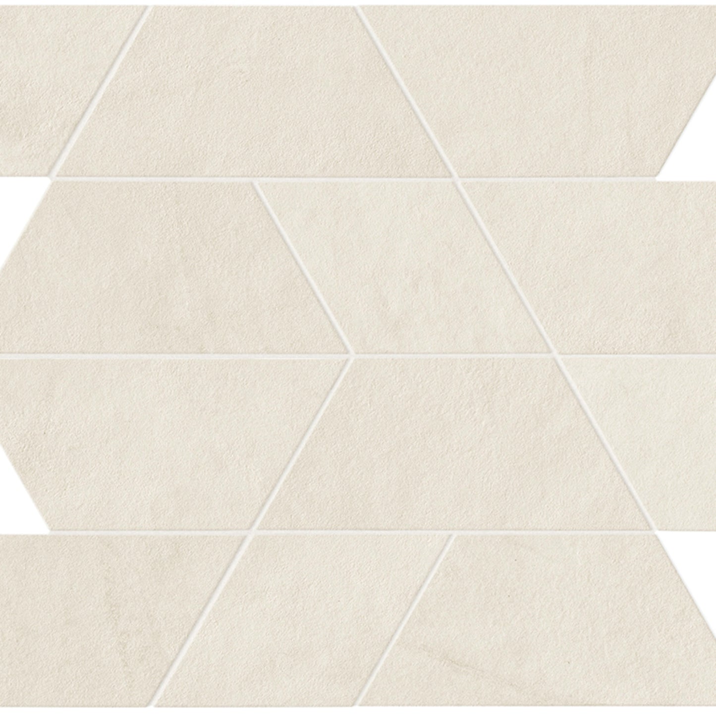Spectrum in White Mosaic 14x12 Satin Tile