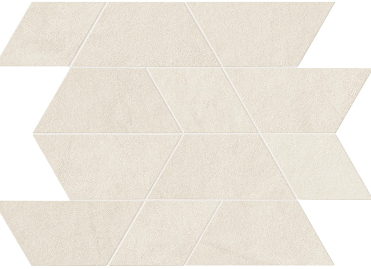 Spectrum in White Mosaic 14x12 Satin