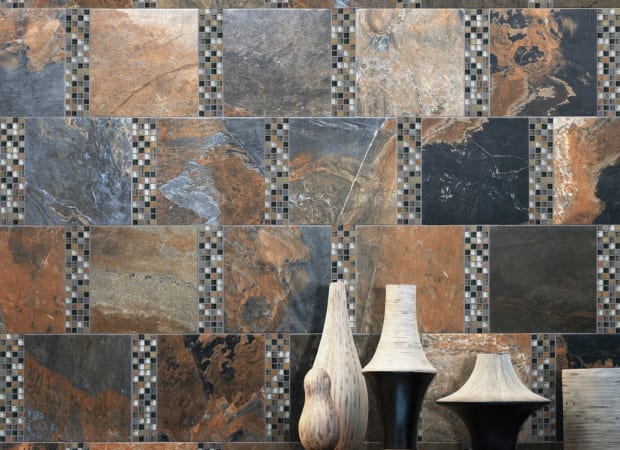 Bliss in Smoky Mica 12x12 Mosaics