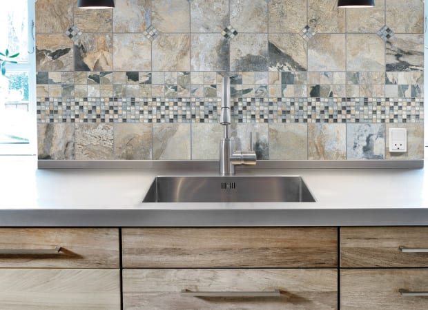 Bliss in Silver Aspen 12x12 Mosaics