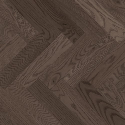 Admiration Engineered - Red Oak in Platinum - 5" Herringbone Smooth