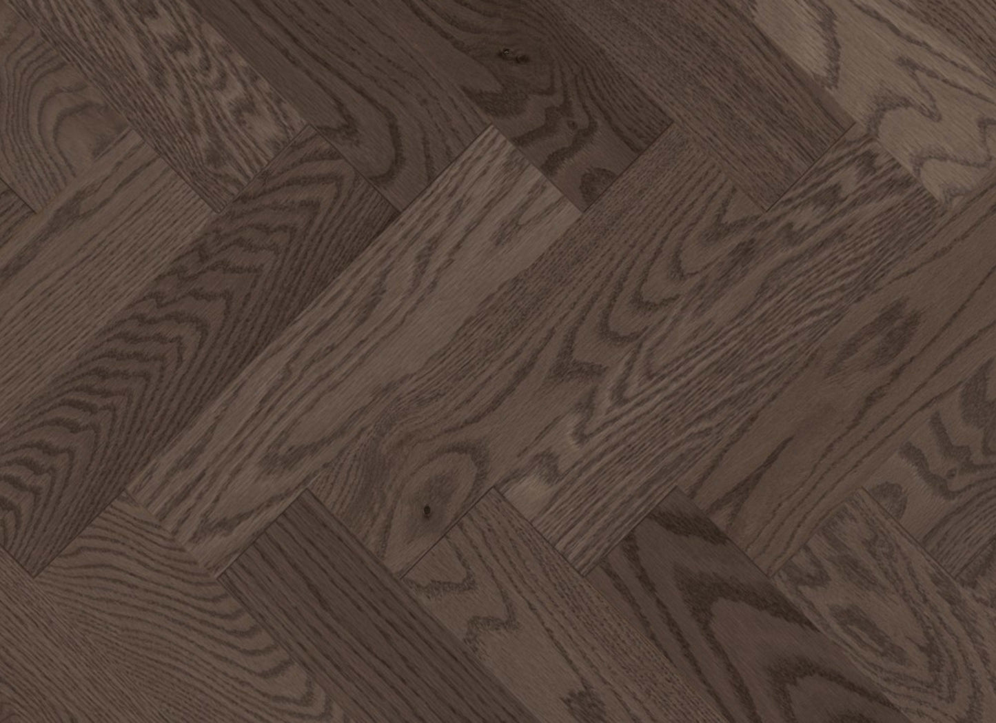 Admiration Engineered - Red Oak in Platinum - 5" Herringbone Smooth