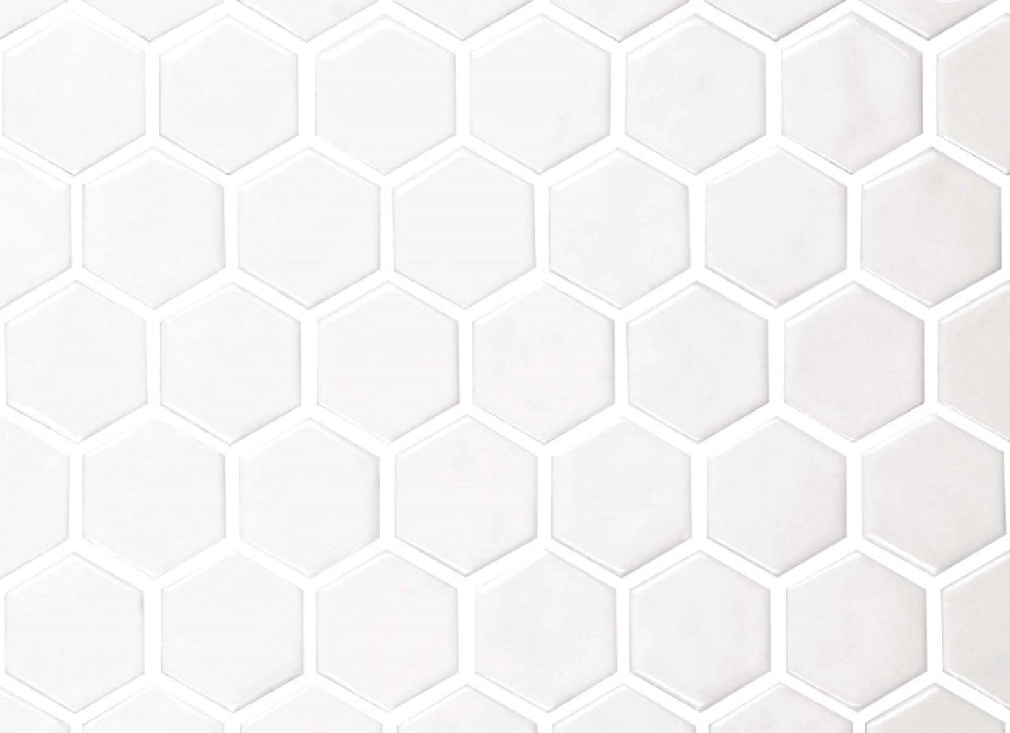 Regina in White Mosaic Hexagon