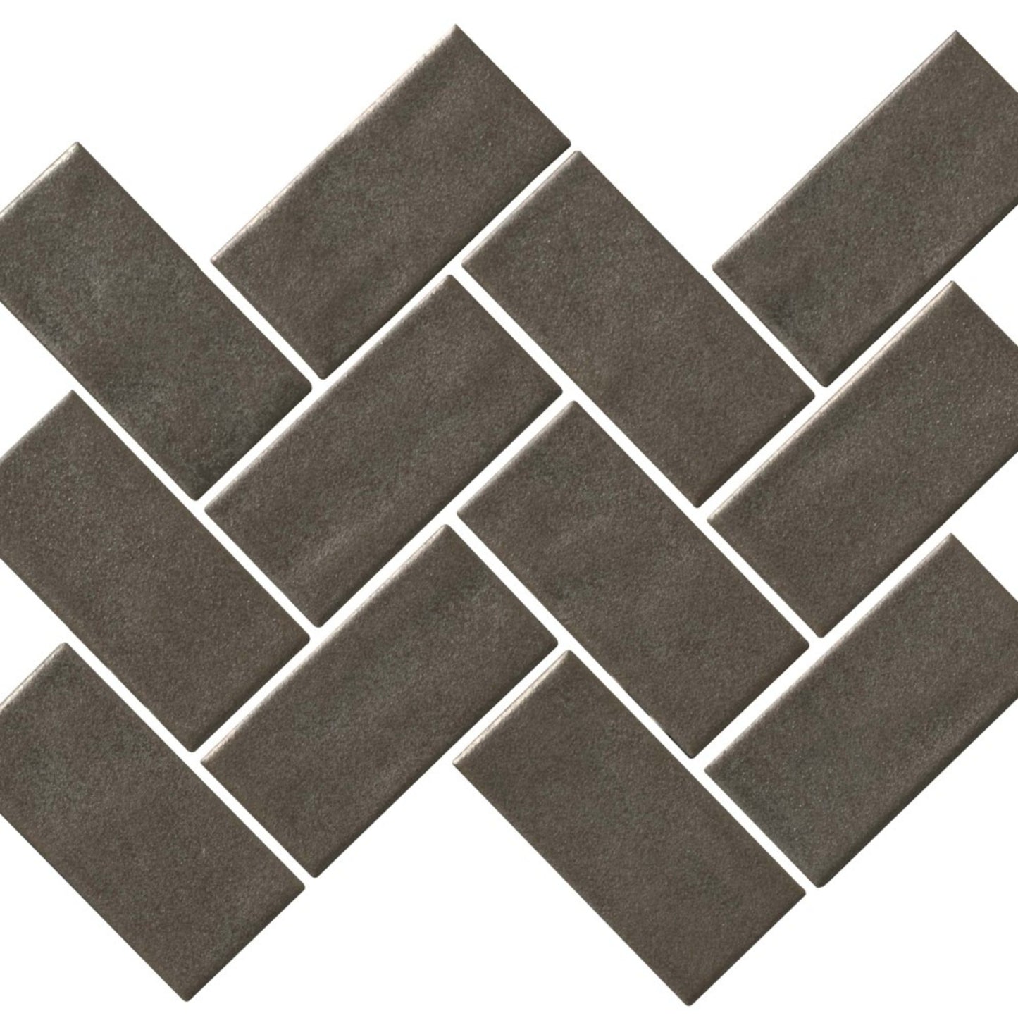 Regina in Dark Gray Mosaic Herringbone Tile