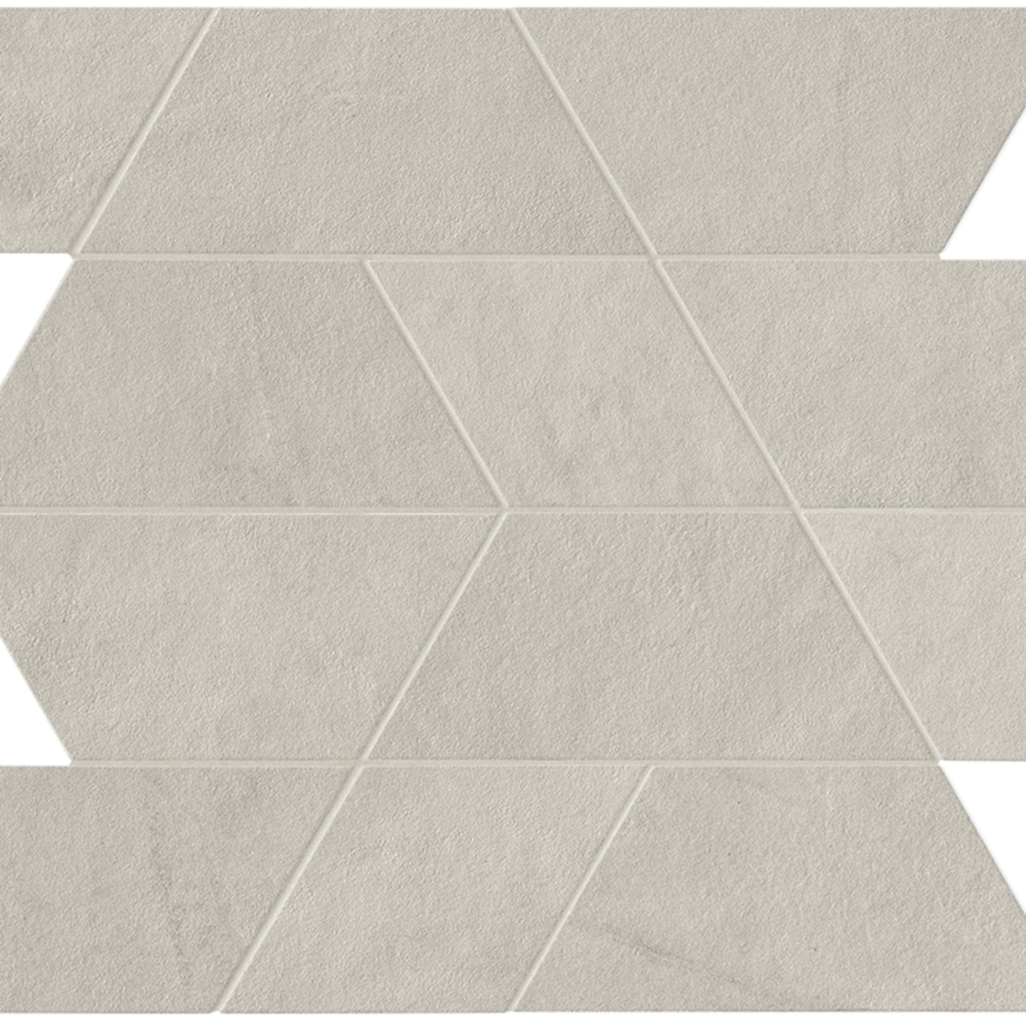 Spectrum in Light Grey Mosaic 14x12 Satin Tile