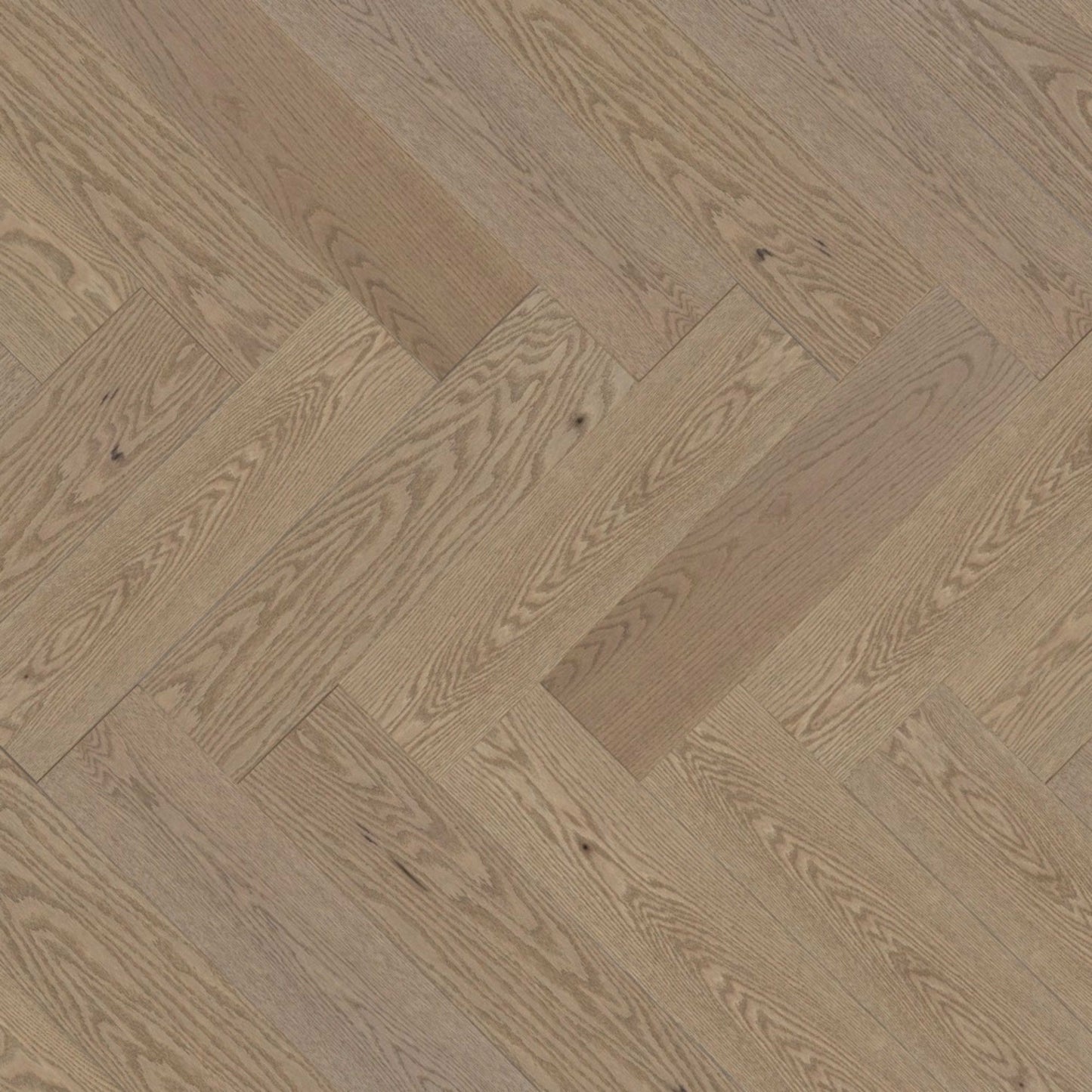 Admiration Engineered - Red Oak in Rio - 5" Herringbone Brushed Hardwood
