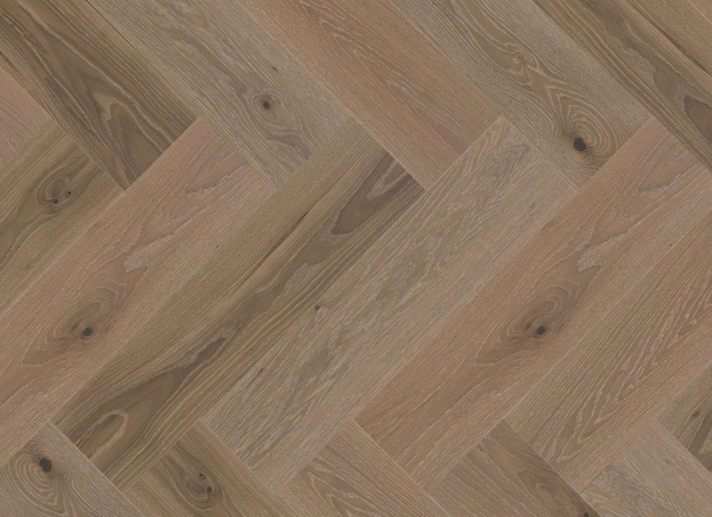 Sweet Memories Engineered - White Oak DuraMatt in Sand Castle - 5" Herringbone Brushed