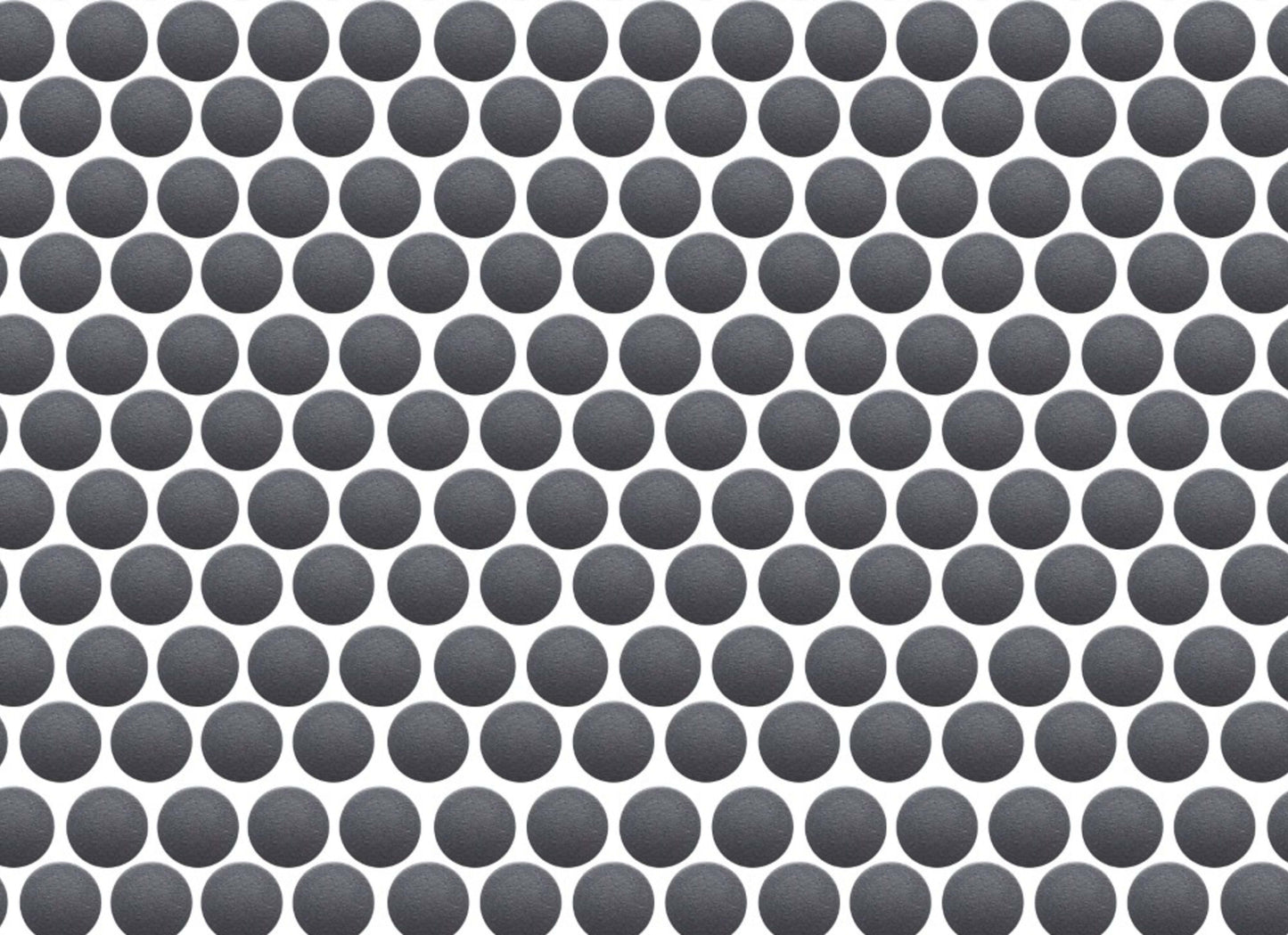 Back to Basics in Grey Mosaic Penny Round
