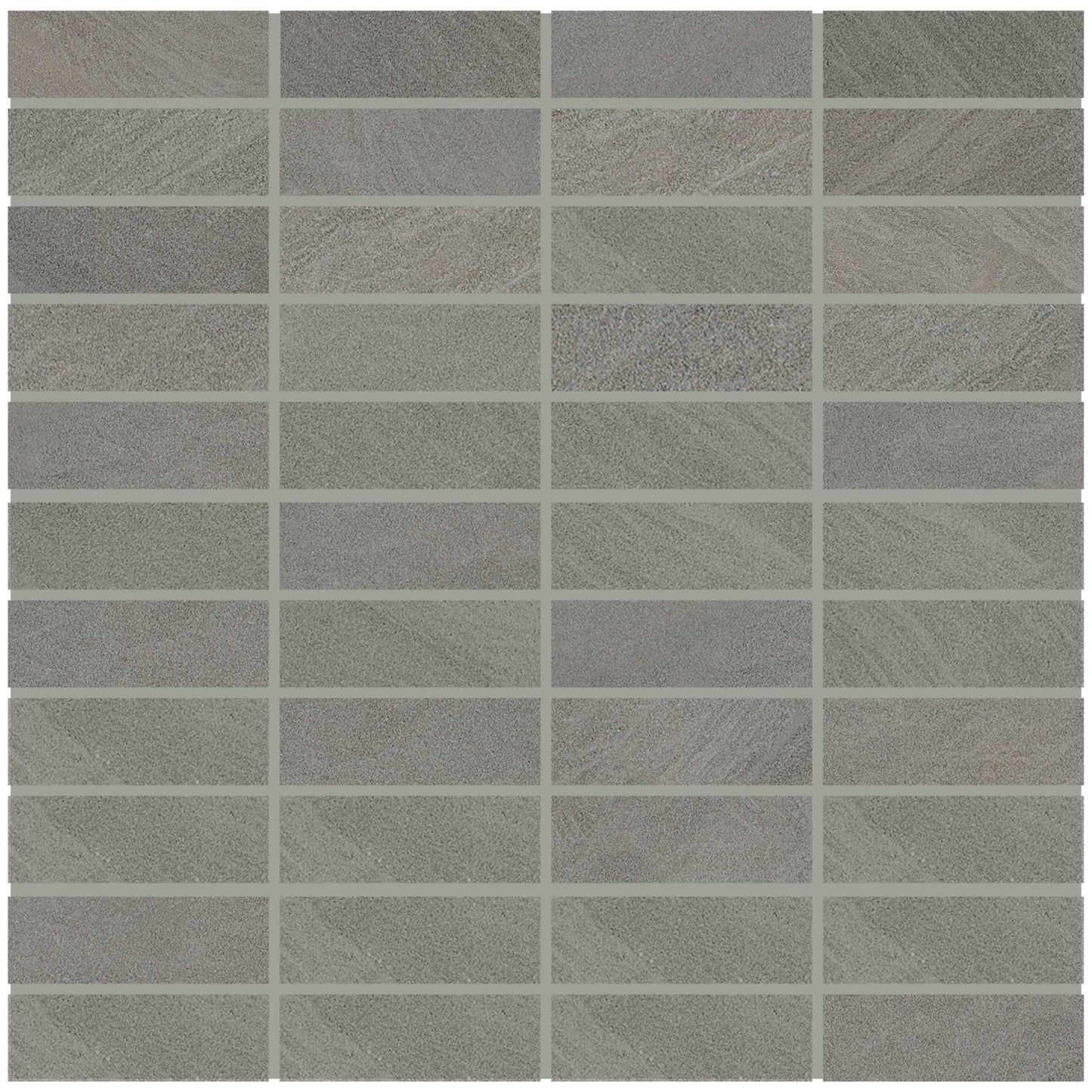 Rift in Gray Mosaic Stacked Tile