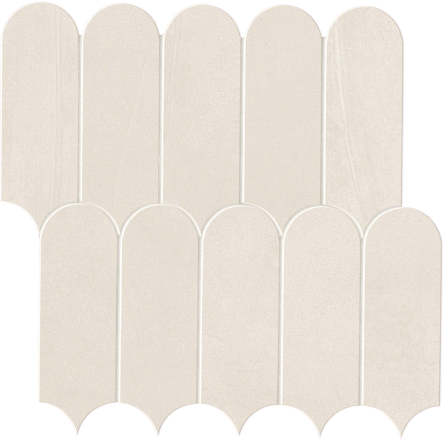 Spectrum in White Mosaic 12x12 Tile
