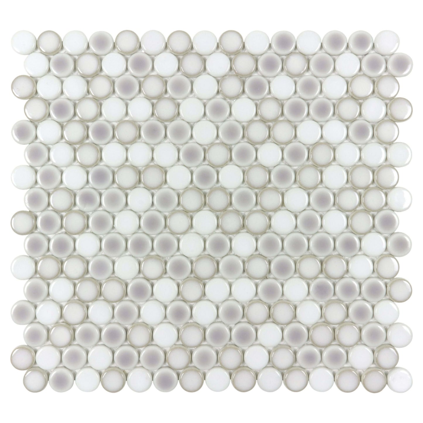 Watercolors in Misty Harbor Glass Tile