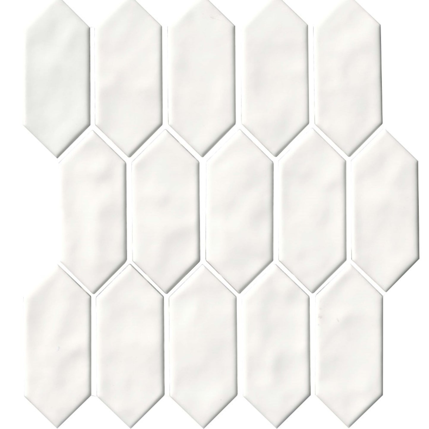 Regina in White Mosaic Picket Tile